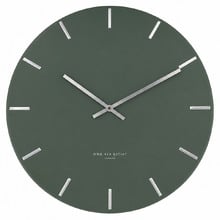 Olive Green Luca Silent Wall Clock